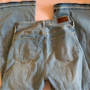 boho western flare fit jeans !! high rise!
